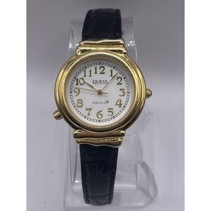 GUESS Vintage 1994 Indiglo Gold Quartz Women's Watch With Box- New Battery!